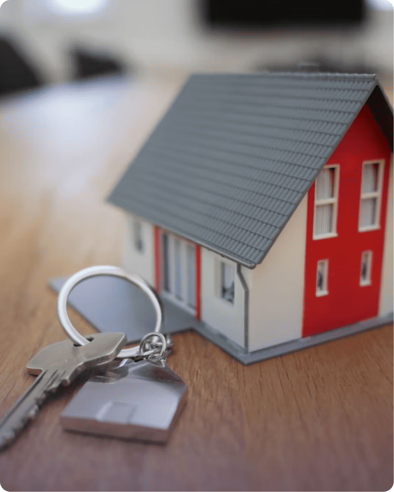 First home buyers receiving keys